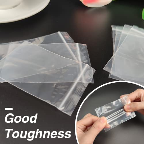 600Pcs 2"x 3" Clear Plastic Zip Bags