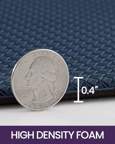 Kitchen Floor Mats Cushioned Anti Fatigue (Dark Blue / 59"l X 17"w X 0.4"th + 29"l X 17"w X 0.4"th)