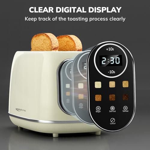 Smart Touch Screen Toaster 2 Slice (Extra Wide Slot / Beige)