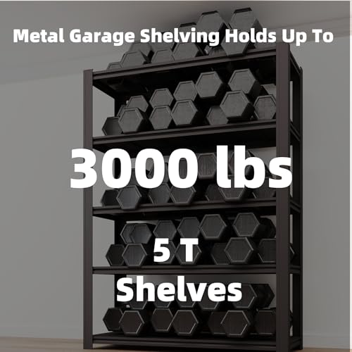 5 Tier Heavy Duty Garage Shelving (5T 35" W x 16" D x 72" H)
