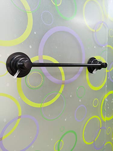 16 Inch Suction Cup Towel Bar (Suction Towel Bar-16 Inch Rubbed Bronze)