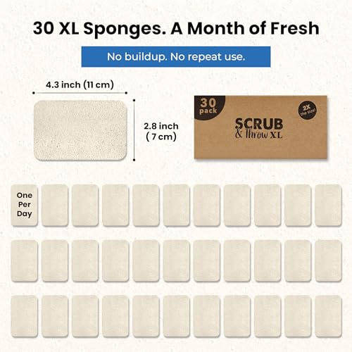 XL Loofah Scrub Sponge (Pack of 30 - XL)