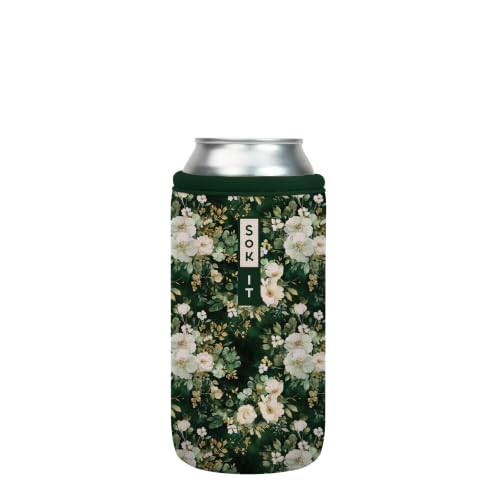 CanSok Sleeve for Beer & Soda Insulated Neoprene Cover (Good Luck Garden / 16oz Can Sleeve)