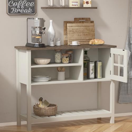 Farmhouse Coffee Bar Cabinet (White)