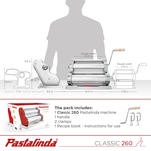Classic 260 Pasta Maker Machine (Chrome)