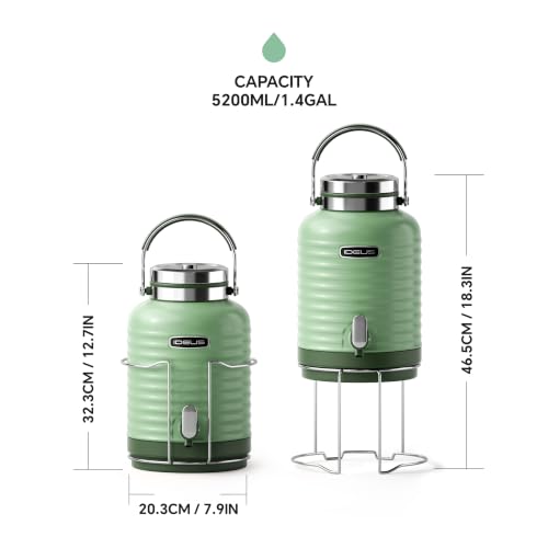 Insulated Beverage Dispenser 1.4gal (Ivy Green for Party Time / 1,4gal)