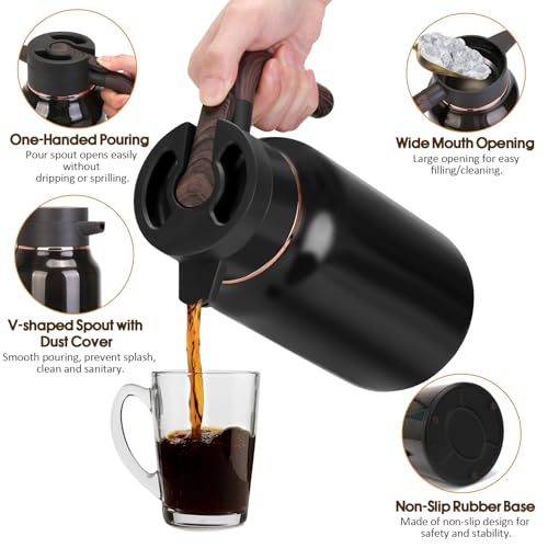 68oz Thermal Coffee Carafe (Black / 68 Ounces)