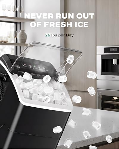 Countertop Ice Maker (Ebony / 26lbs)
