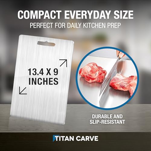 Titan Carve Titanium Cutting Board Double