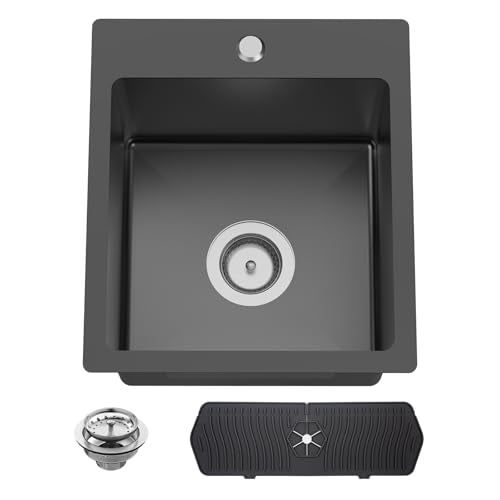 Black Kitchen And Bar Sink (15x17 Black)
