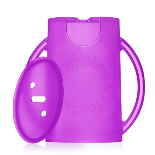 Squeeze Proof Food Pouch Holder for Toddlers (Purple)