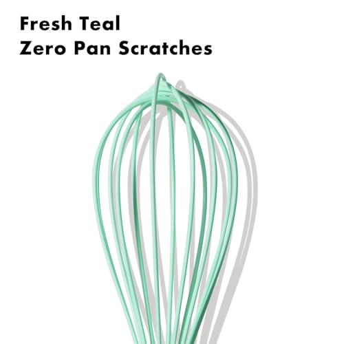 10 Inch Teal Silicone Whisk (10 inch teal)