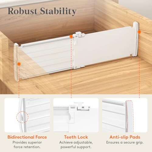 5" Tall Drawer Dividers (5"H, 11.5-18.5"L)
