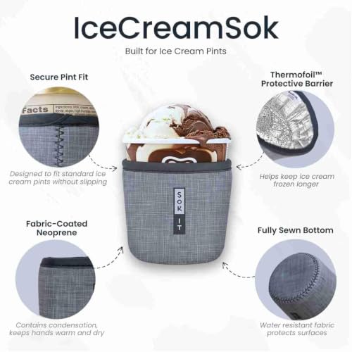 IceCreamSok Insulated Neoprene Cover (Lime After Lime / Fits Tapered Pints)