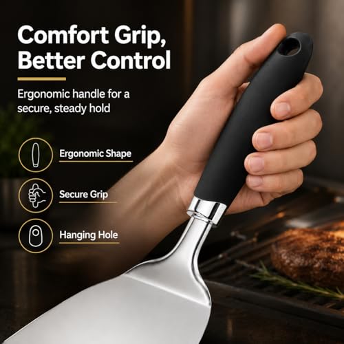 9.8 Inch Wide Turner Spatula (Black-Wide Turner)