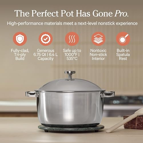 Titanium Perfect Pot Pro (6.75 Quarts / Chrome)