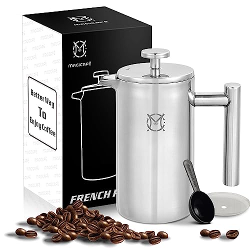 French Press Coffee Maker (Stainless Steel / 12 fl oz (350 ml))