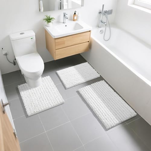 Bathroom Rugs Non Slip Washable 32x20 Inch