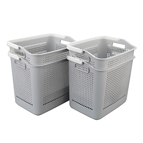 4 Pack 35 L Plastic Laundry Hamper