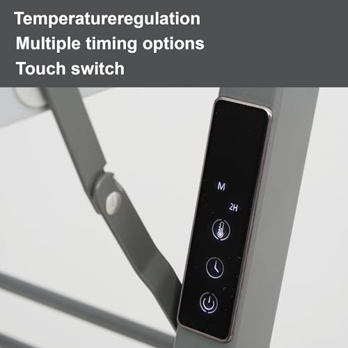 Heated Clothes Drying Rack Foldable Timer Shoes Socks