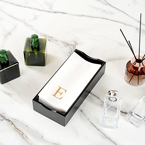 Paper Rectangle Gold Letter E Linen (Gold / 2000 Count / E)