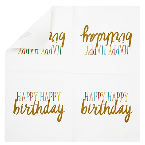 Happy Birthday Napkins (100 Pack)