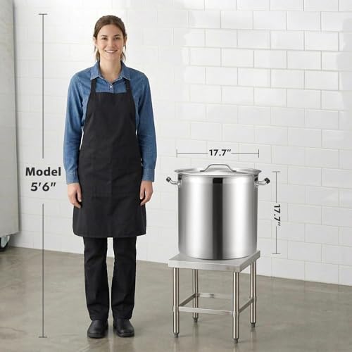 75 Quart Large Stock Pot with Lid (75 Quarts)
