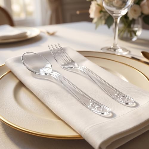 1500 Count Clear Plastic Spoons Heavy Duty (Transparent)