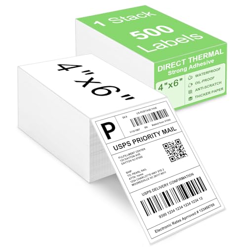 4x6 Thermal Labels (500 Labels)