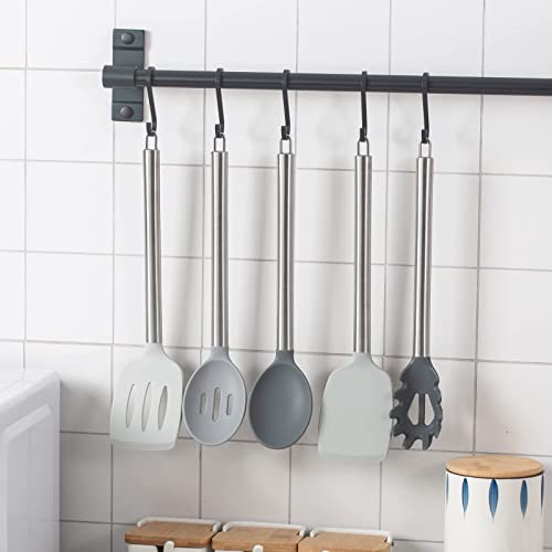Silicone Cooking Utensils (Grey Ombre / 5 Pieces)