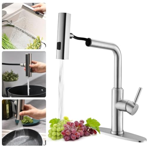 Waterfall Kitchen Faucet (Brushed Nickel)