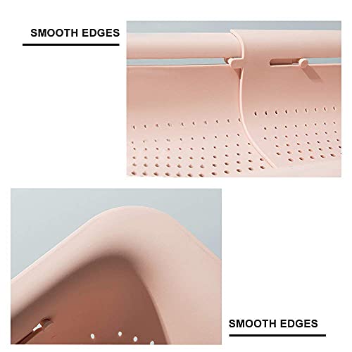 Collapsible Sink Colanders and Strainers Basket Over the Sink Colander Collapsible Colander Extendable Plastic Fruit Vegetable Strainer Drainer Basket for Kitchen