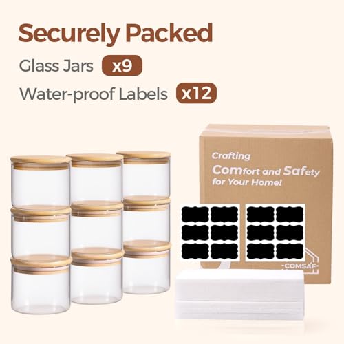 Glass Storage Containers with Lids 0.5 Qt (0.5 Qt x 9)