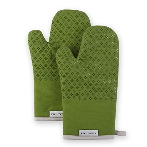 Asteroid Oven Mitt Set (7"x12.5" / Matcha Green)