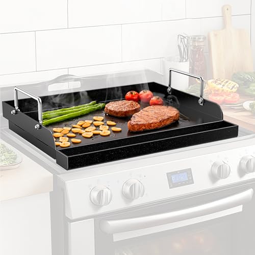 17 x 13 Inch Cast Iron NanoCeramic Griddle for Gas Grills (17" x 13" x 2.6")