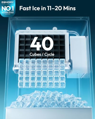15" Under Counter Ice Maker (Black Silver)