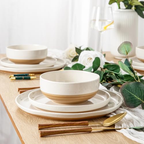 Dinnerware Sets for 4 (Light Beige / Service For 4(12Pcs))