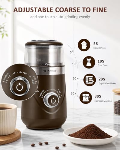 Electric Super Silent Blade Coffee Grinder (Coffee / 2 Bowl)