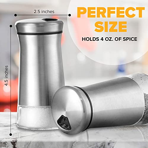 Salt and Pepper Shaker Set (Silver)