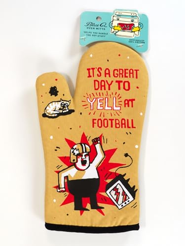 Oven Mitts Cute Kitchen Accessories & Kitchen Gifts (It's a Great Day to Yell at Football)