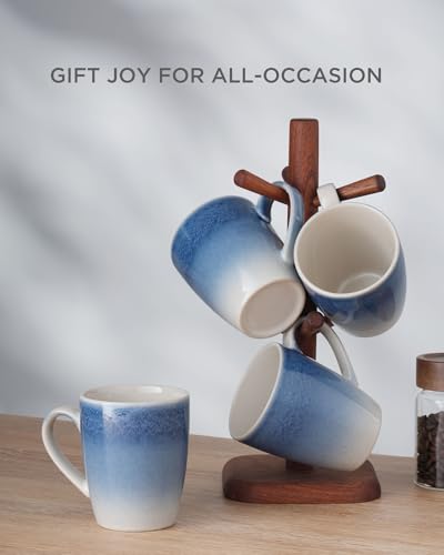 Coffee Mugs Set (8pcs / Glacier-Azure Blue)