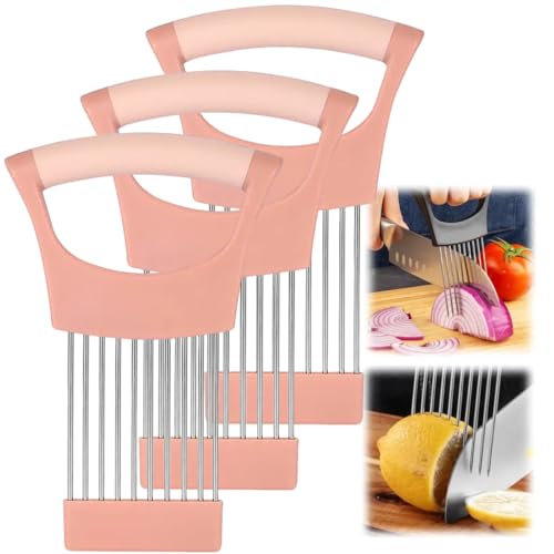 Onion Slice Holder (Pink / 3 Pack)