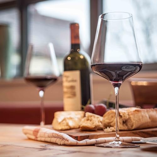 Quatrophil Bordeaux Wine Glasses Crystal (6 Pieces (1 Pack))