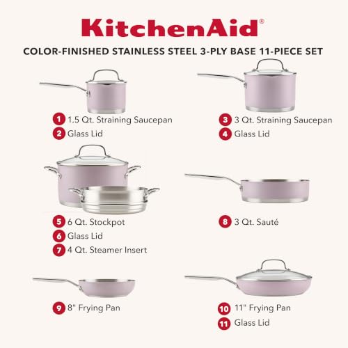 Tri Ply Stainless Steel Cookware Set (11 Piece Cookware Set)