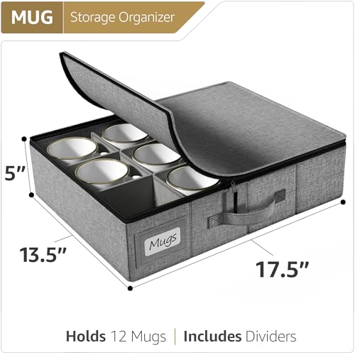 Coffee Mug Storage (Gray / 1 Piece Mug Storage)