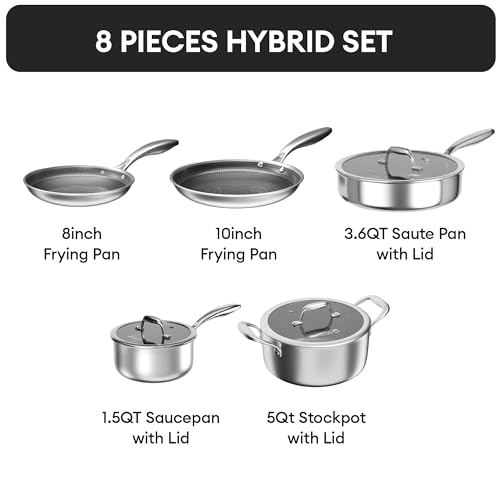 Hybrid Stainless Steel Cookware Set