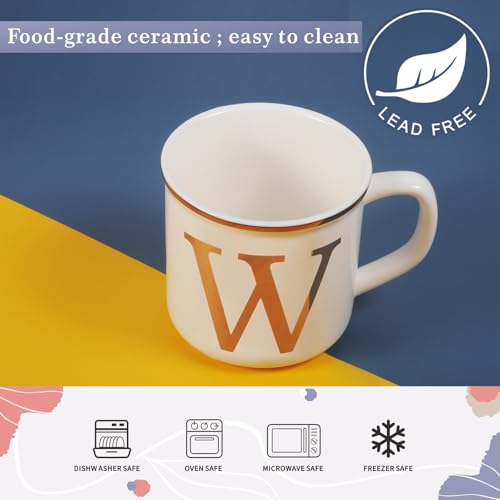 Ceramic Coffee Mug 16 oz (Letter W Mug)