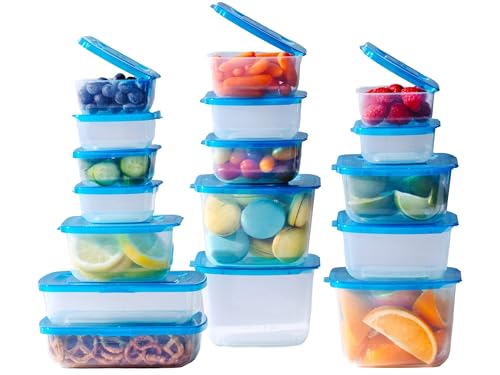 Premium Attached Food Storage Containers (17 Pack)