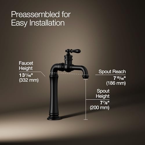 99268 BL ARTIFACTS GENTLEMAN'S BAR FAUCET (Matte Black)