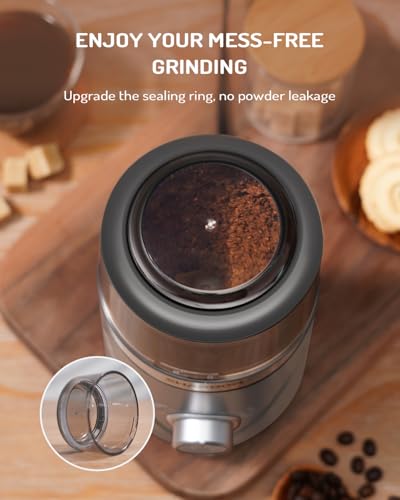 Electric Super Silent Blade Coffee Grinder (Light Gray / 1 Bowl)